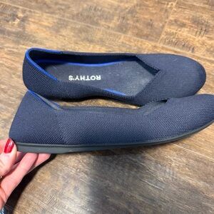 Rothy’s Maritime Navy Rounded Toe Flats Shoes